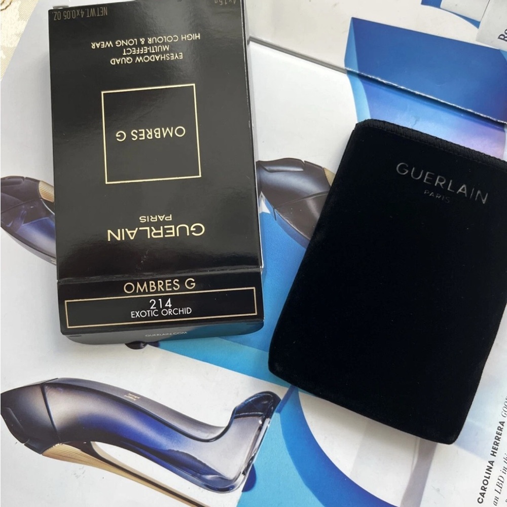 Guerlain Ombres G Eyeshadow Quad 214 Exotic Orchid 0.05oz / 1.5g NIB - Picture 3 of 11